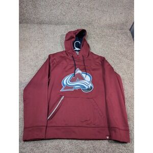 Fanatics Colorado Avalanche Hoodie Men M Red Athletic Pullover Hooded Sweatshirt